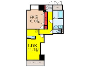 アルンドーインディカ茨木の物件間取画像